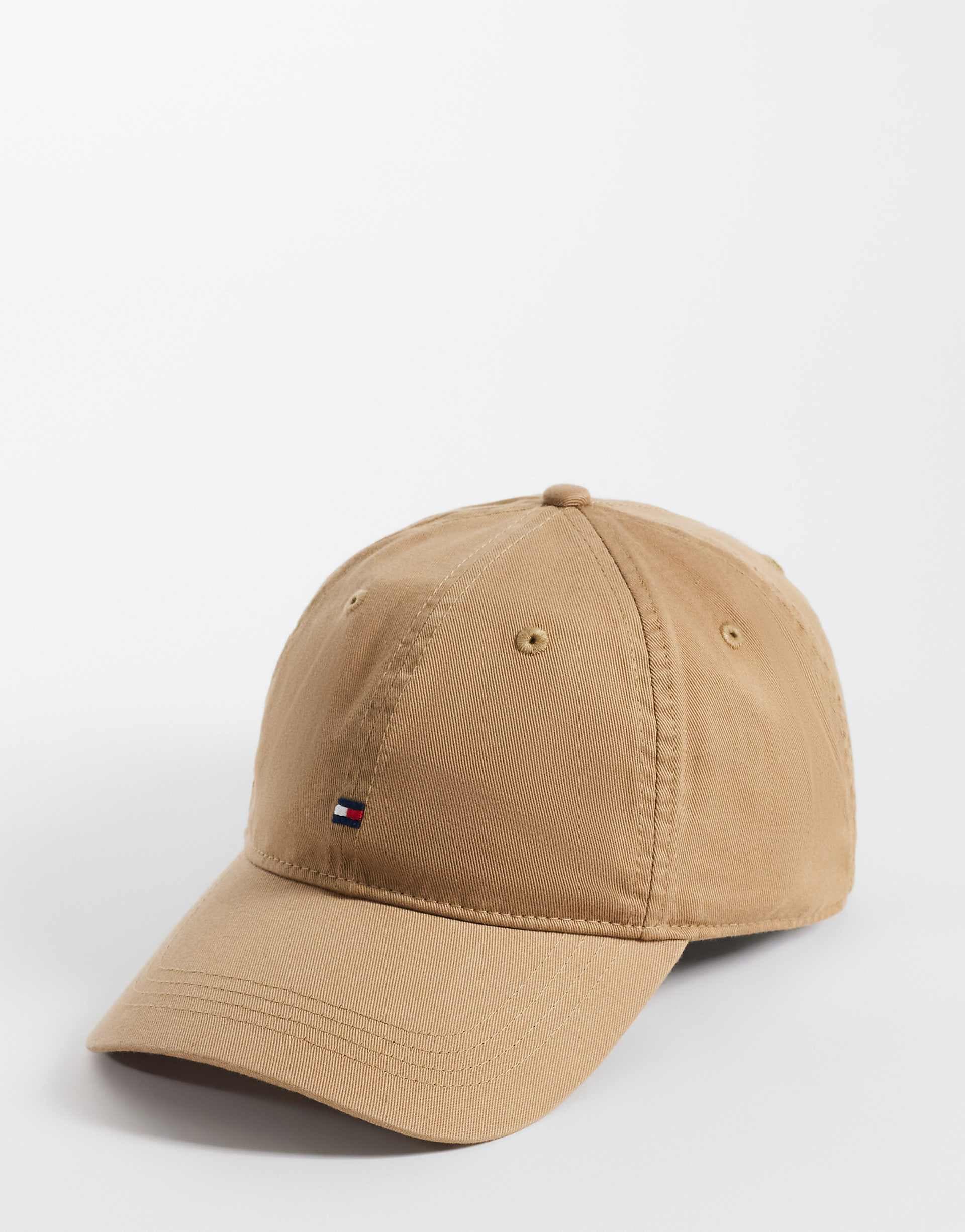 Tommy Hilfiger small flag logo essential cap in beige