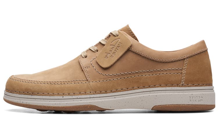 Clarks Originals Breathable Lace-Up Casual Shoes Men's Dark Grey
