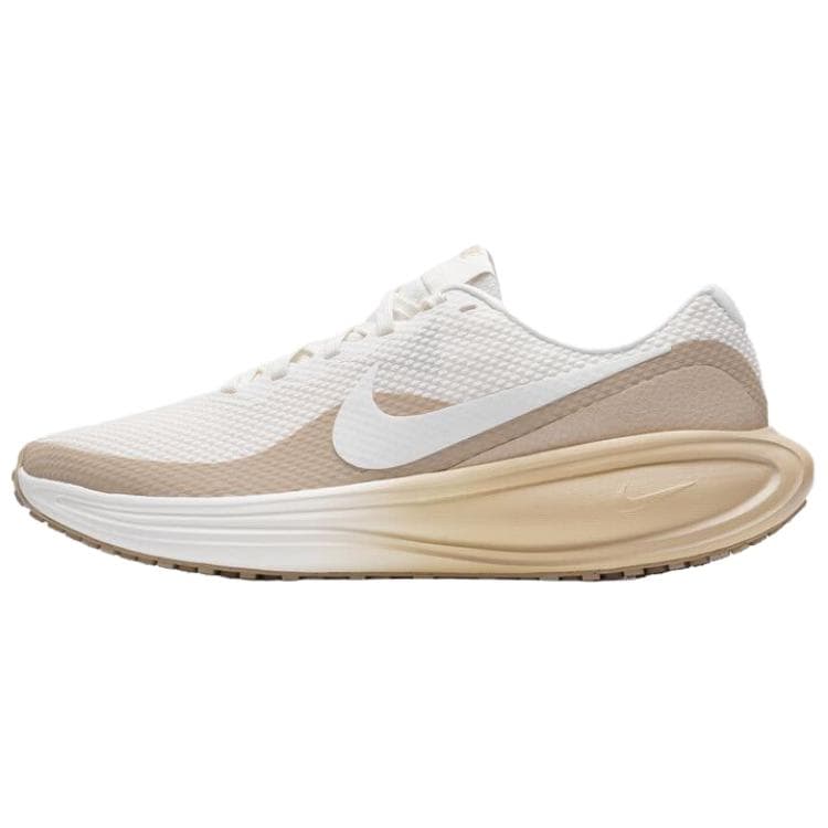 Nike REVOLUTION 8 Versatile Comfort Breathable Durable Running Shoes Men's White-Brown
