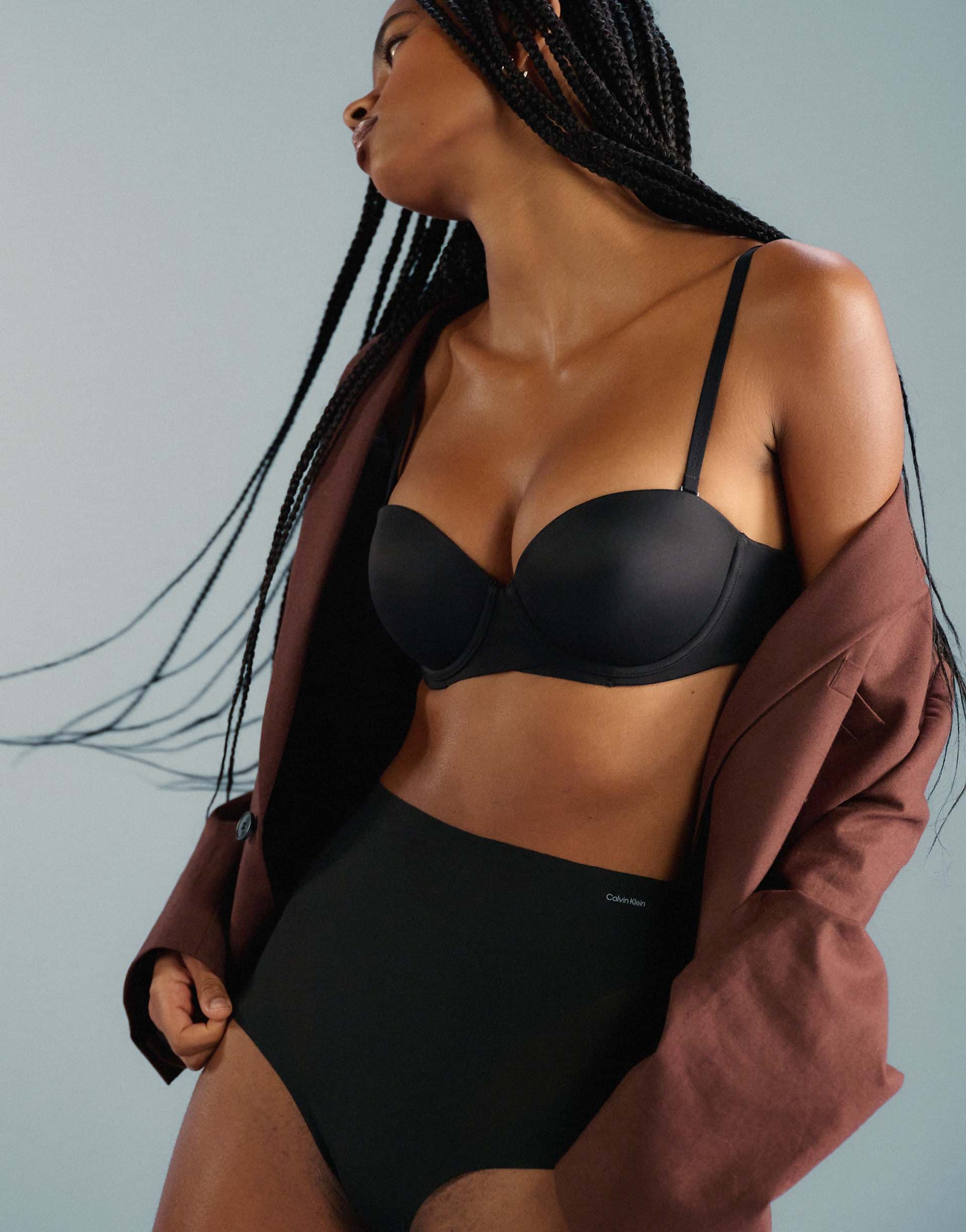 Calvin Klein perfectly fit strapless push up bra in black