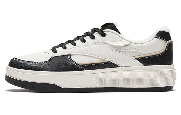 Anta Anti-Slip Wear-Resistant Low-Top Skate Shoes Men's Ivory White/Black