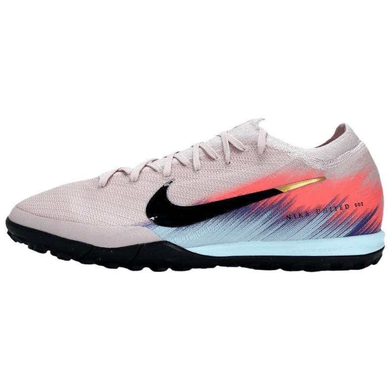 Nike VAPOR 16 PRO 'Mercurial' Comfort TF (Artificial Turf) Fabric Wrap Support Soccer Cleats Men's Pink Blue