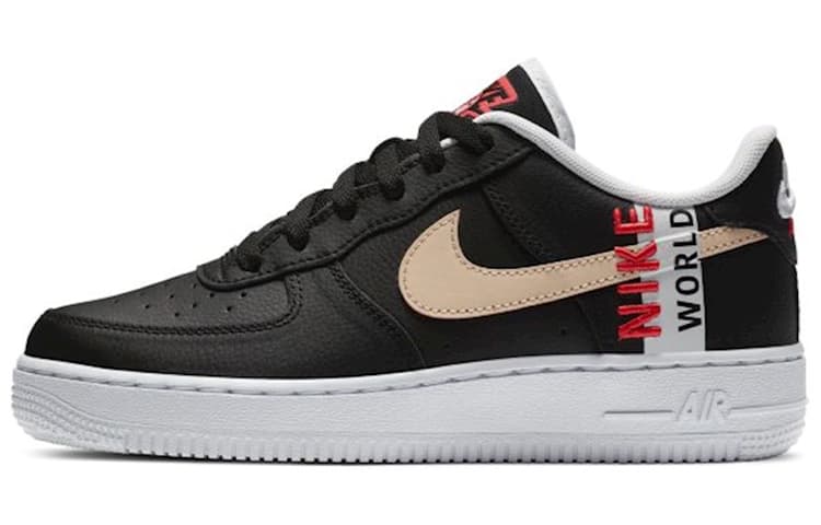 Nike Air Force 1 Low LV8 Worldwide Pack Grey Crimson GS