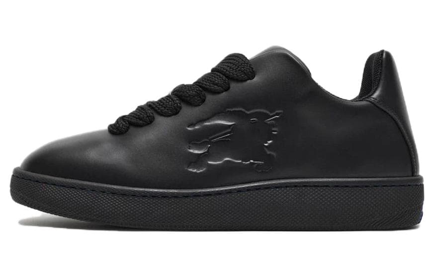 Burberry Box Logo-embossed Leather Sneakers