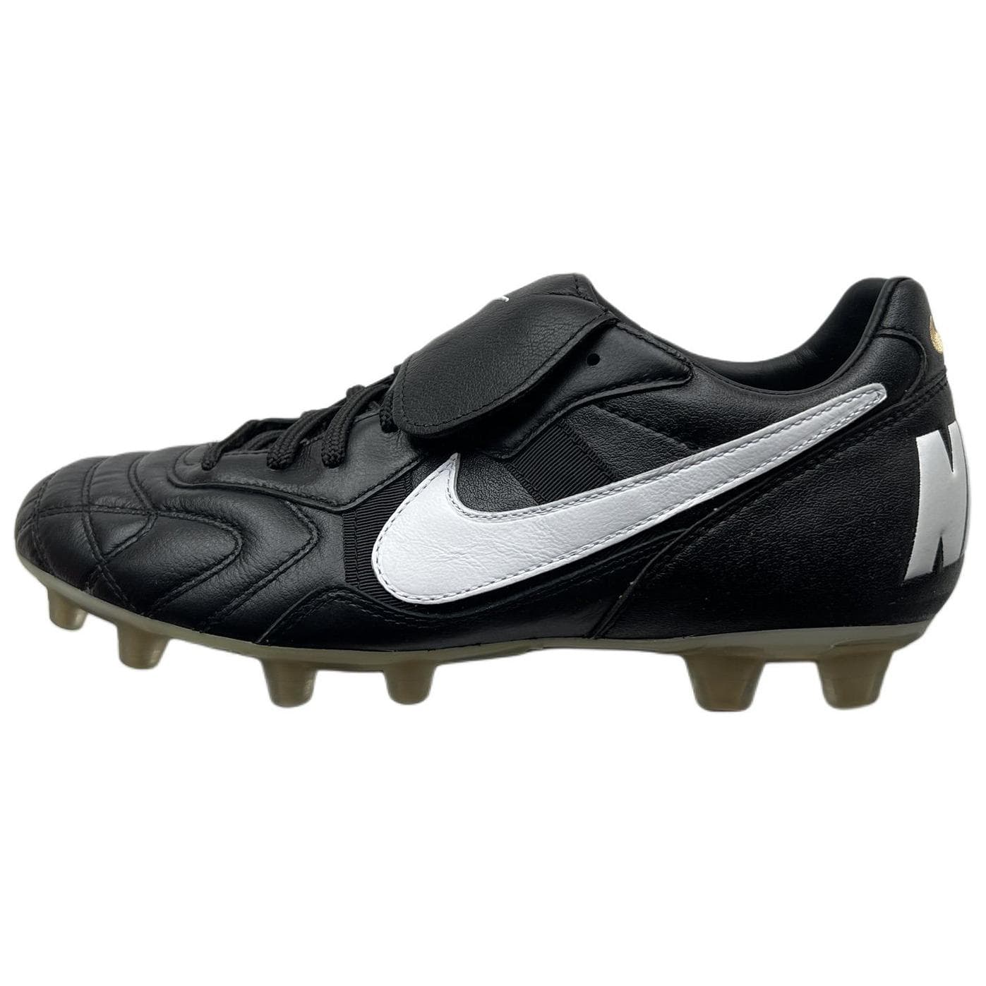 Nike Tiempo Soccer Shoes Unisex Low-Top Black White
