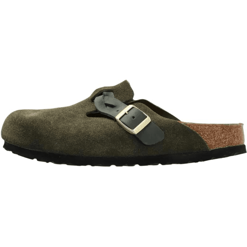 Birkenstock Buckle-Fastening Retro Fashion Slip-On Loafers Women's Green