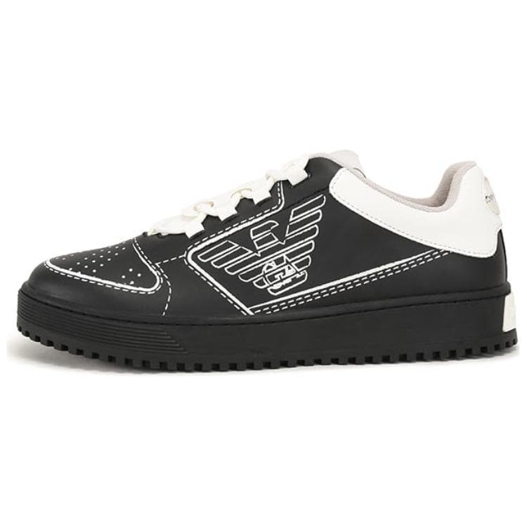 EMPORIO ARMANI Low-Top Skateboard Shoes Men's Black
