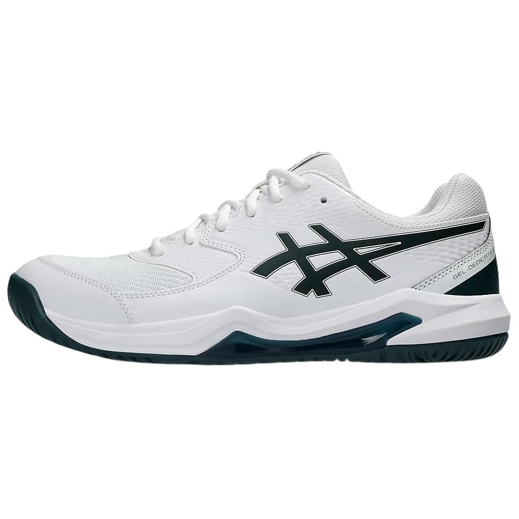 ASICS Gel Dedicate 8 Cushioning, Breathable, Lightweight Low top Tennis Shoes Men's White