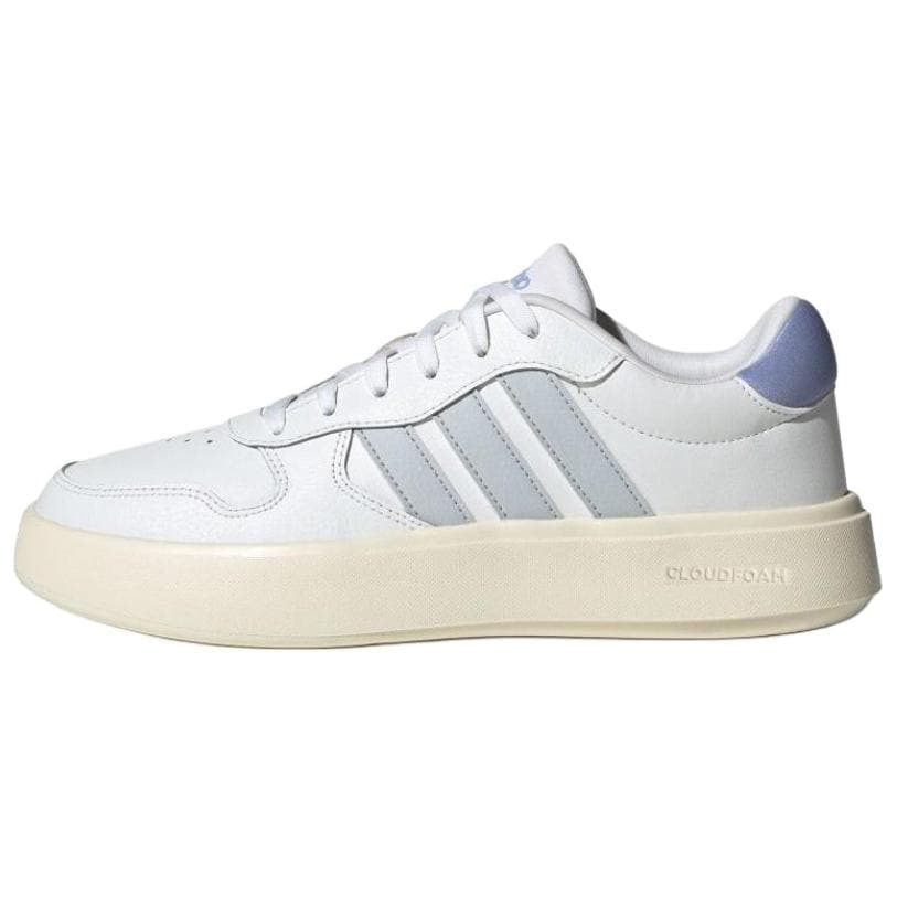 Adidas Anti-Slip Wear-Resistant Low-Top Skateboard Shoes Women's White Blue