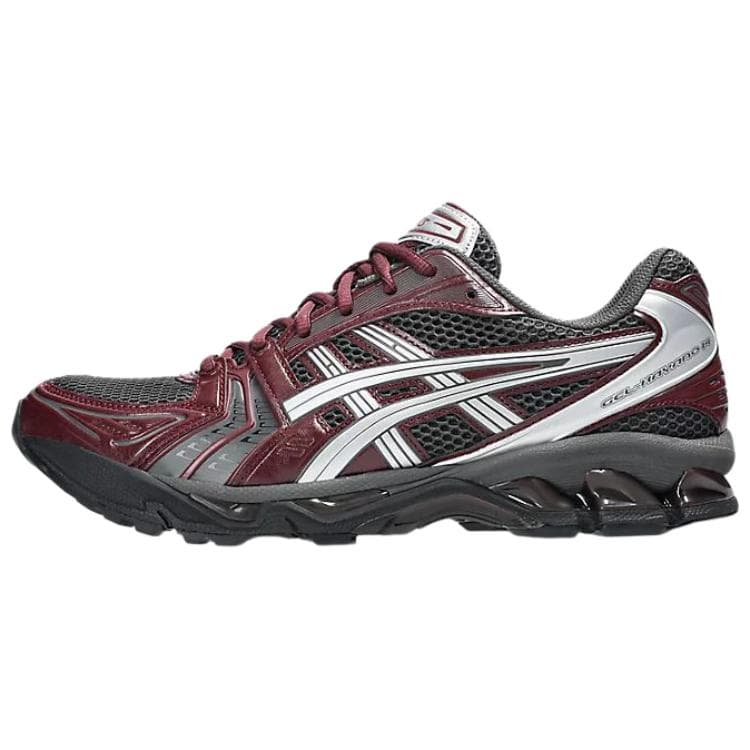 ASICS Gel-Kayano 14 Winter Treasure Item Retro Revival Comfortable Soft Synthetic Leather Shock Absorption Support Casual Running Shoes Unisex Gray Red