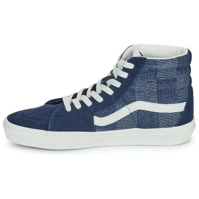 Vans Sk8-Hi Trendy Sport Comfortable High-Top Skate Shoes Unisex Blue