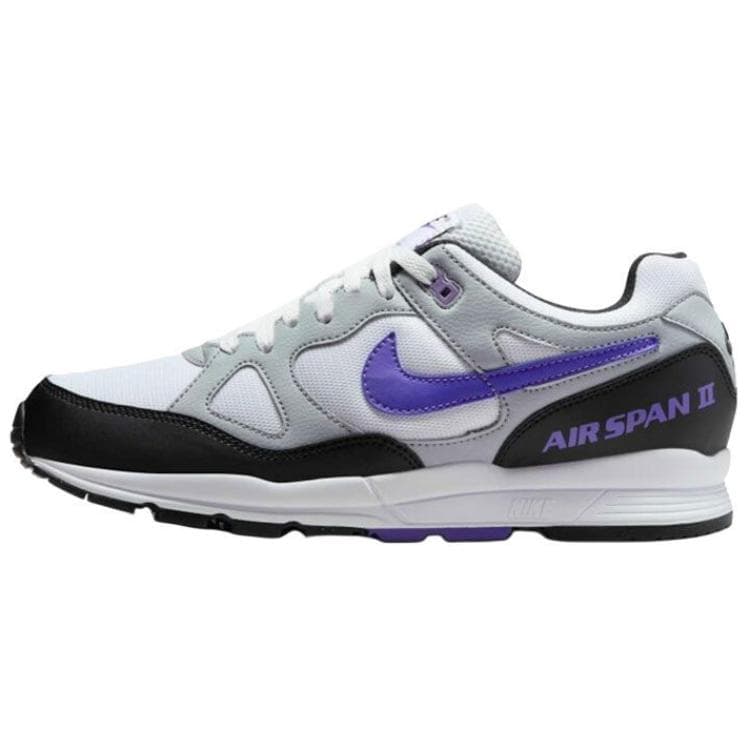 Nike Air Span 2 Casual Shoes Men Low-Top Black/White/Purple