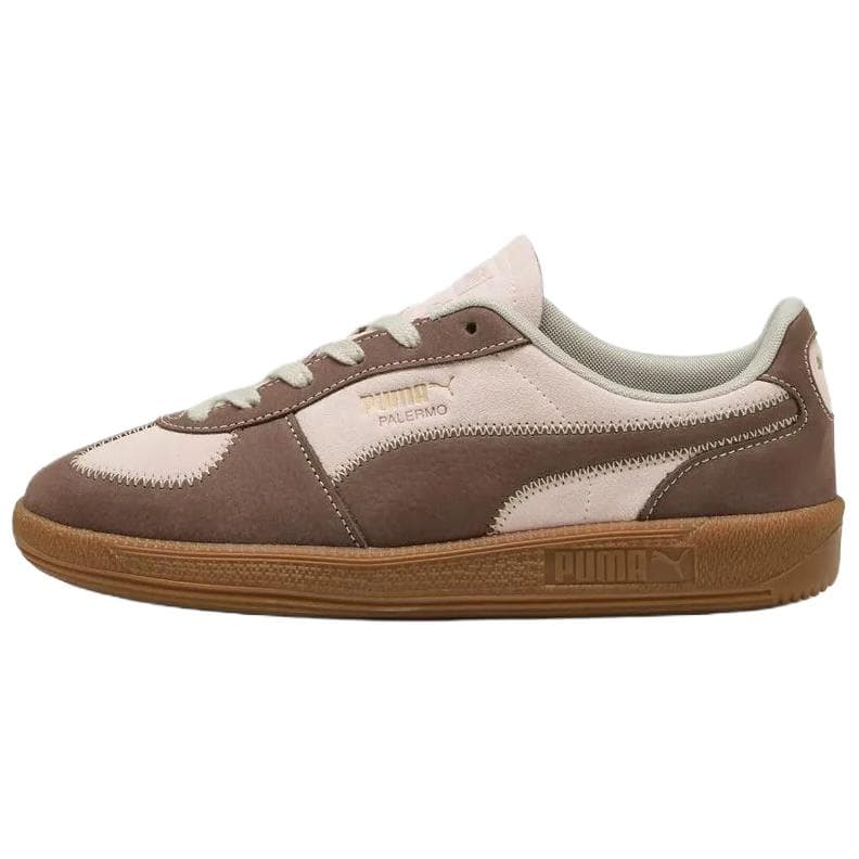 PUMA Palermo Comfortable Soft Wear-Resistant Low-Top Sneakers Women's Brown