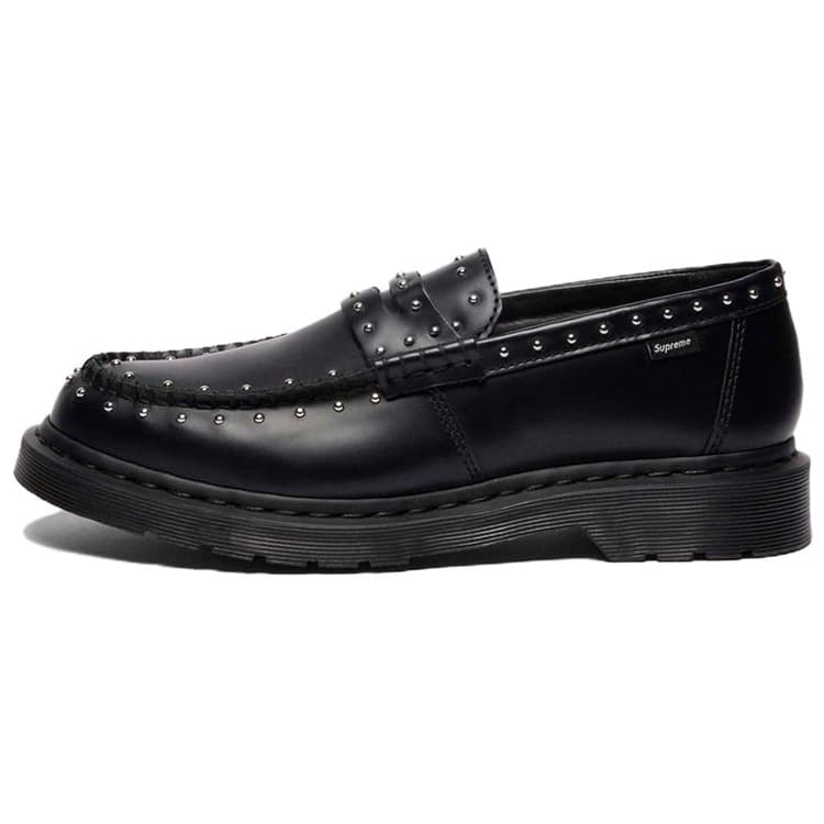 Supreme x Dr.Martens Penton Leather Fashion Comfort Loafers Unisex Black