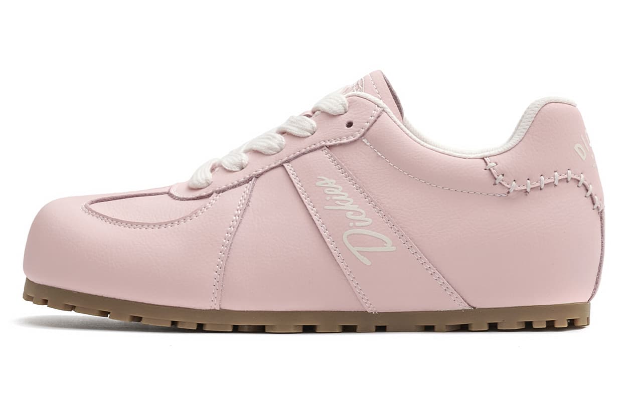 Dickies Synthetic Leather Retro Fashion Versatile Low-Top Casual Shoes Women's Pink
