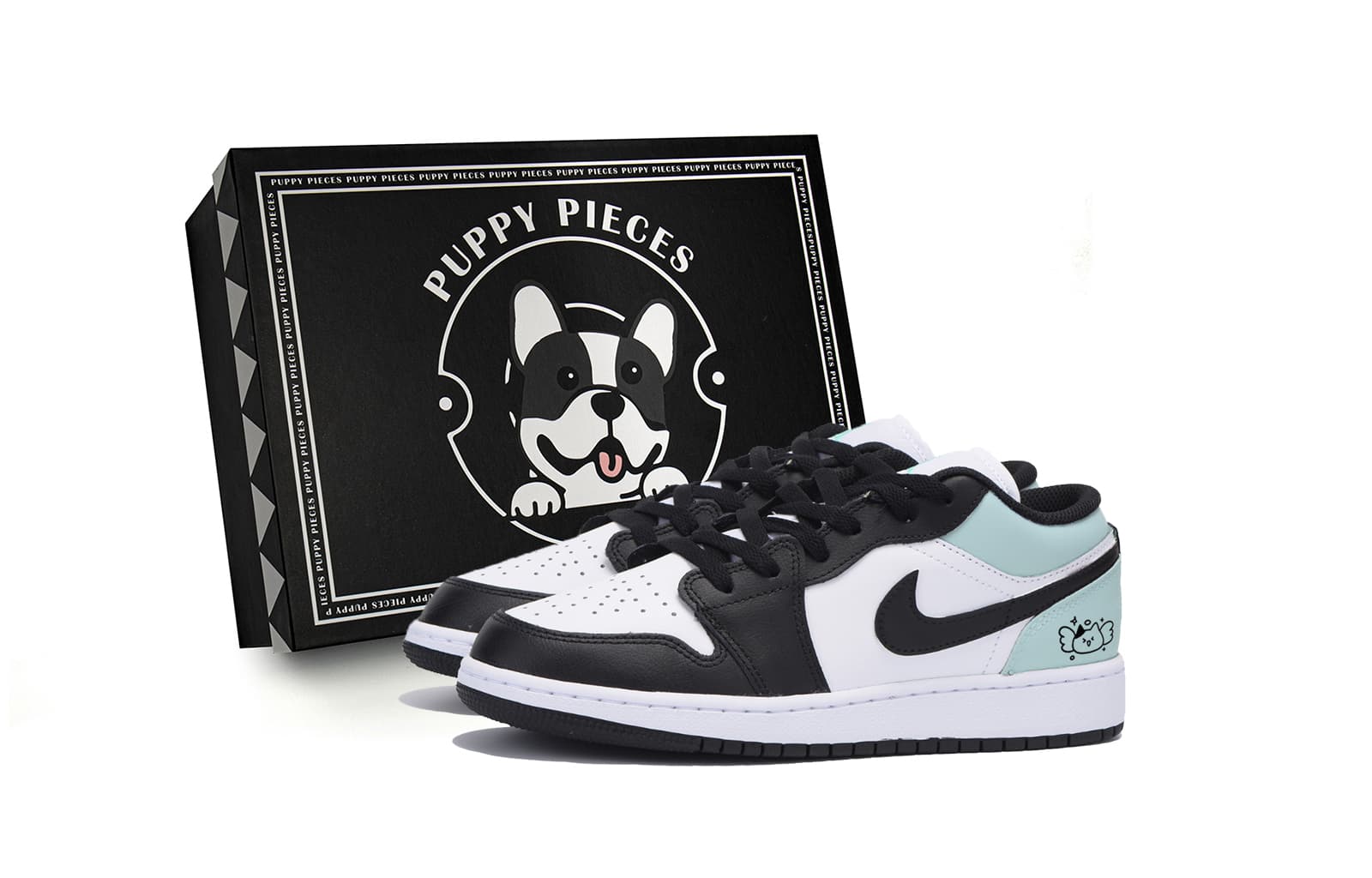 JORDAN Air JORDAN 1 Vintage Basketball Shoes Men Low Top Black Tiffany