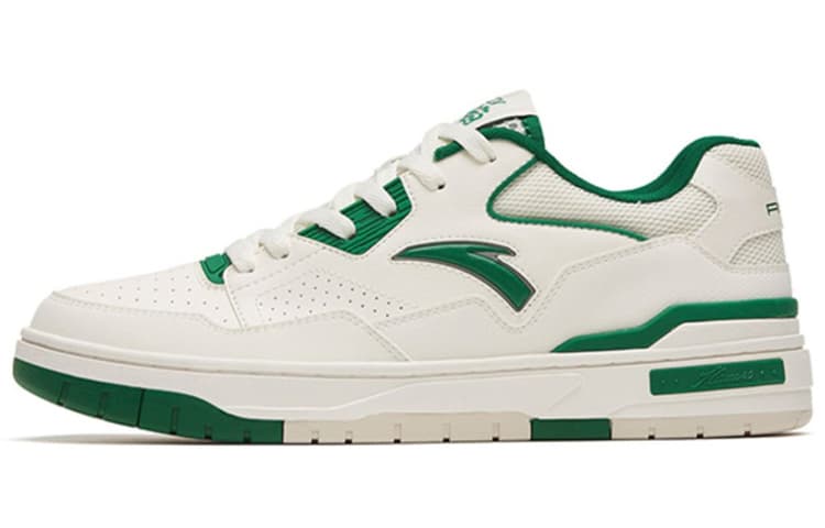 Anta Flame 4.0 Anti-Slip Wear-Resistant Low-Top Skateboard Shoes Men's White Green