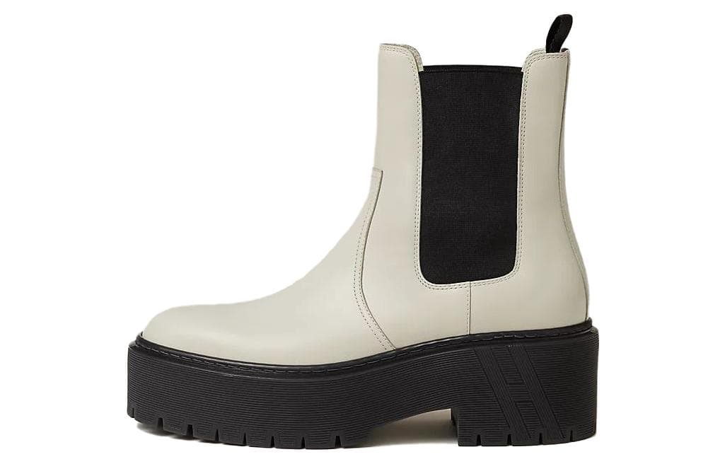 HERMES Harrow Chelsea Boots Women's Beige