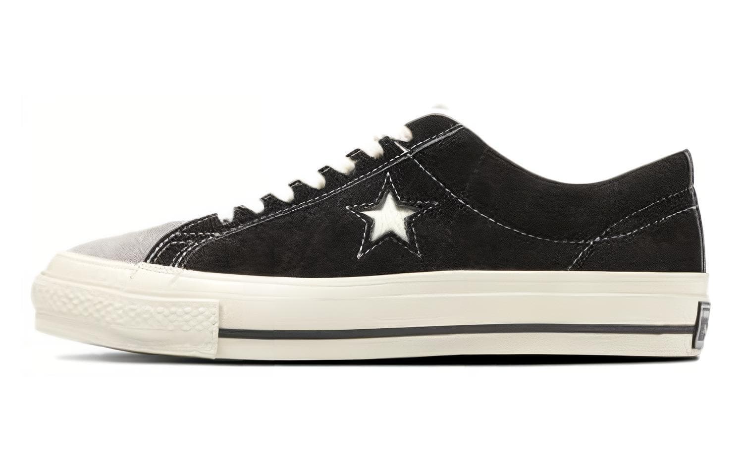 Converse One Star J VTG Suede Durable Breathable Low-Top Canvas Shoes Unisex Black
