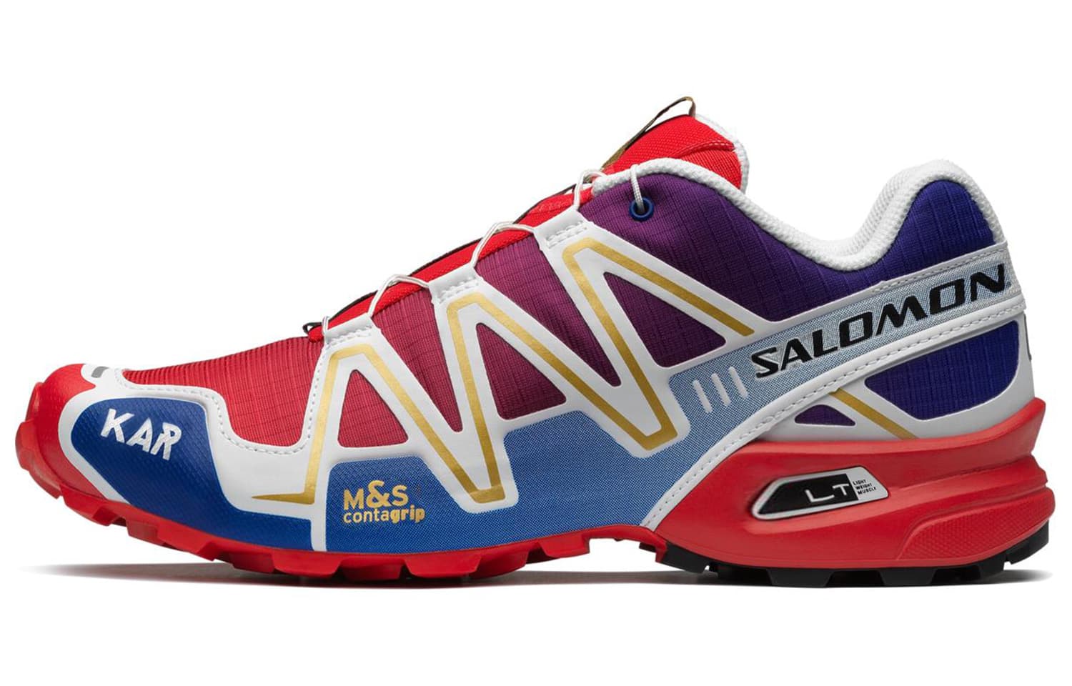KAR L'Art De L'Automobile x SALOMON Speedcross 3 Anti-Slip Wear-Resistant Low-Top Outdoor Shoes Unisex Red Blue