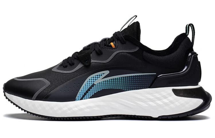 LiNing Cushioning Low-Top Sports Casual Shoes Men's Black Blue