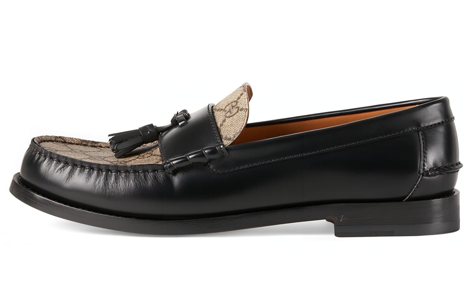 GUCCI Tassel-detail GG Canvas Loafers