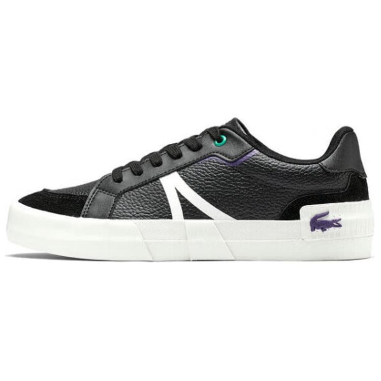 LACOSTE Skateboard Shoes Men Low-Top Black