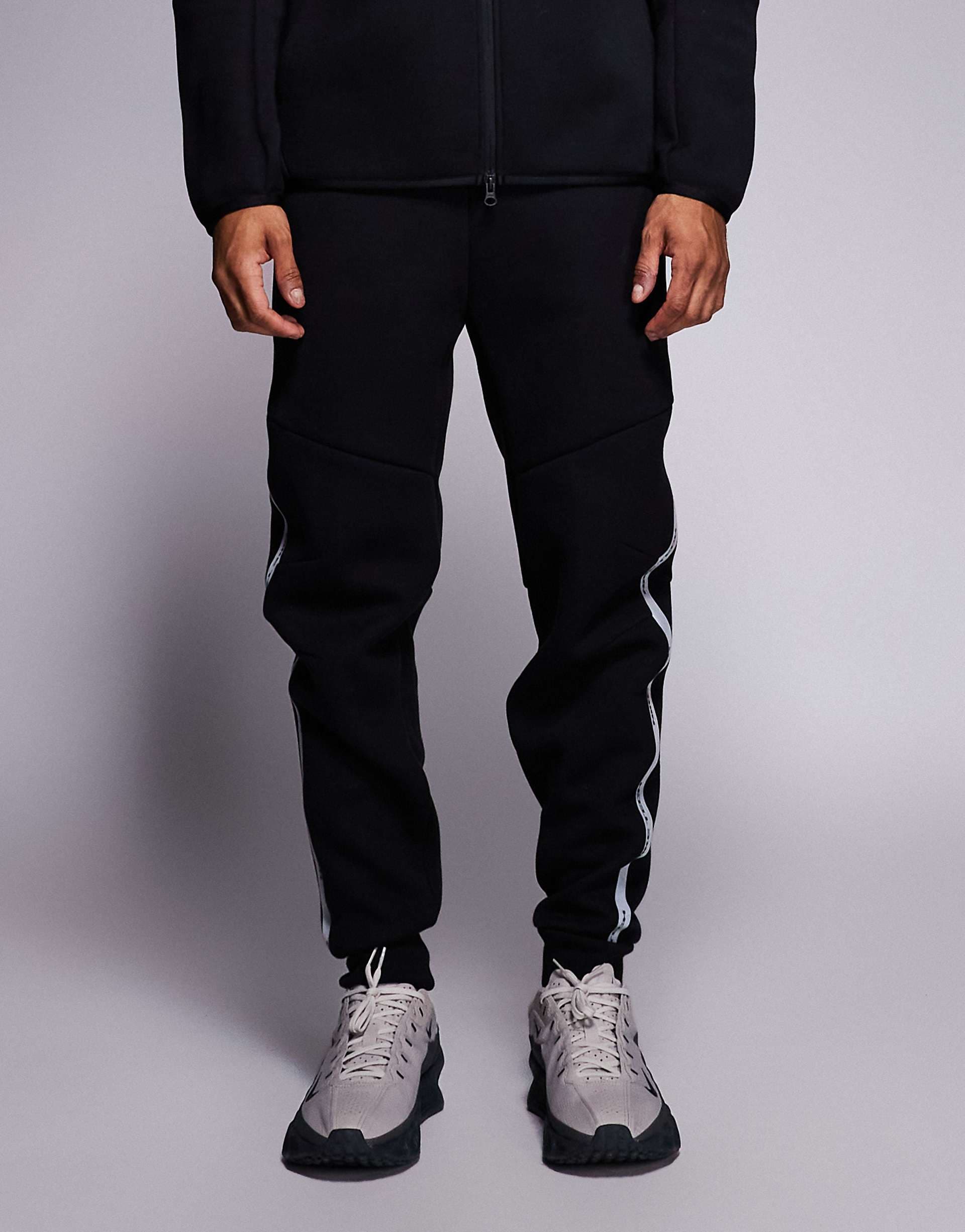 Nike Tech Fleece reflective sweatpants in black