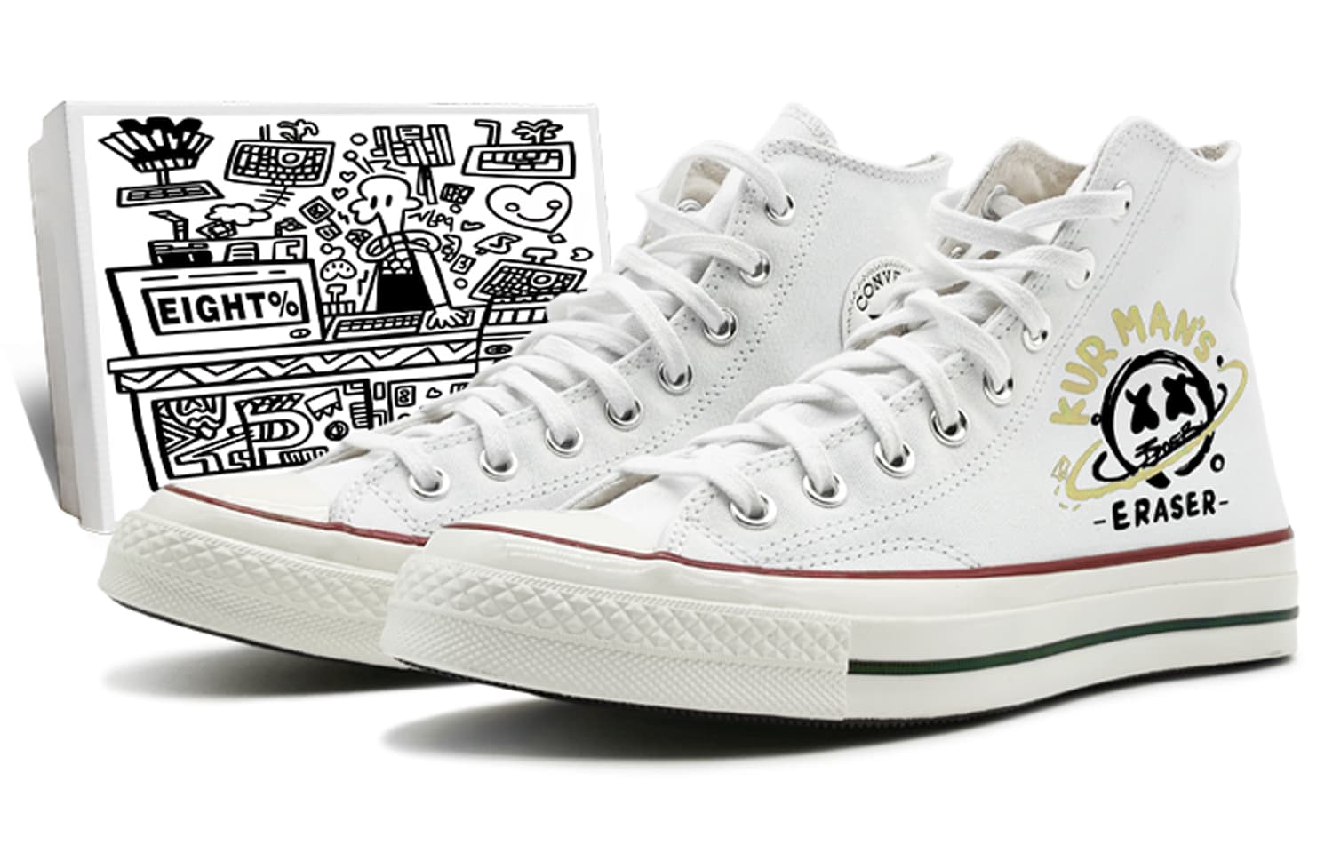 Converse 1970s Chuck Taylor High-Top Canvas Shoes Unisex Yellow White
