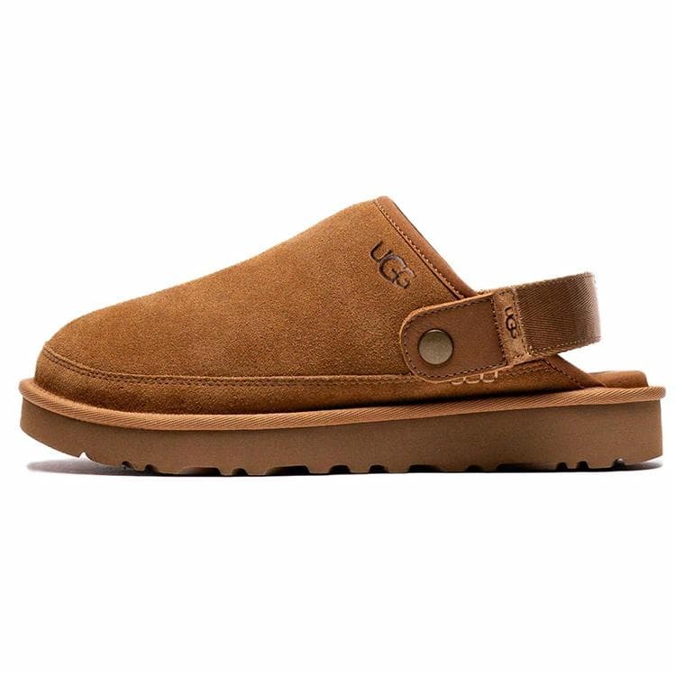 UGG Goldencoast Clog Shiny Gold Collection Gold Coast Krog 2.0 Casual Shoes Men's Chestnut