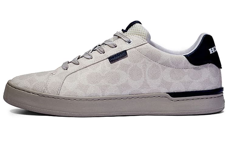COACH CitySole Lowline Low Top Stylish Skateboarding Shoes Men's Gray Blue