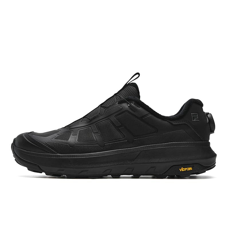 FILA BOA EXPLORER 3 + WE Explorer Fleece-Lined Edition Fashion Simple Personality Sport Casual Outdoor Versatile Dial Shock Absorption Wear-Resistant Supportive Lightweight Warm Low-Top Outdoor Functional Shoes Men's Black