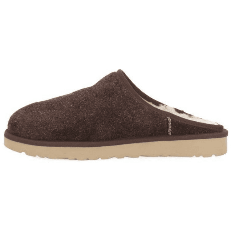 UGG Classic Slip On Shaggy Suede Slipper Burnt Cedar