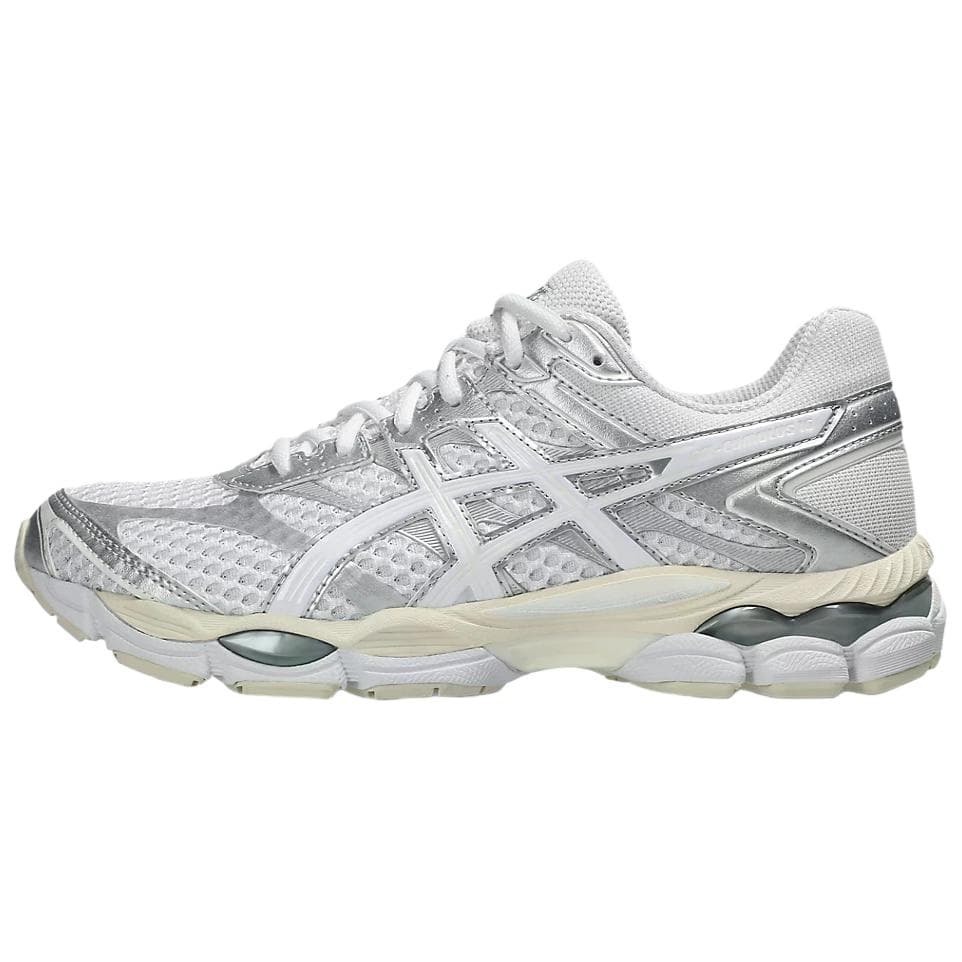 ASICS Gel-Cumulus 16 Comfortable Fit Retro Revival Durable Breathable Support Casual Running Shoes Unisex White