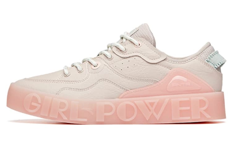 Anta Life Collection Anti-Slip Wear-Resistant Low-Top Skateboard Shoes Women's Pink