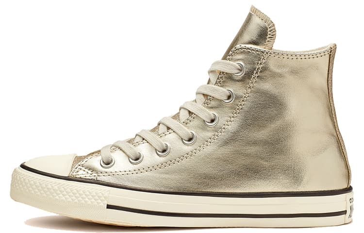 Converse Chuck Taylor All Star Shiny Metal High Top Gold Women's