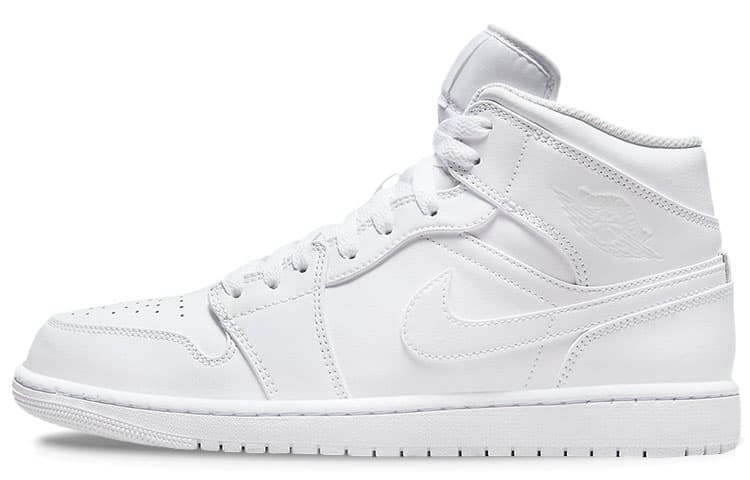 JORDAN 1 Mid Triple White