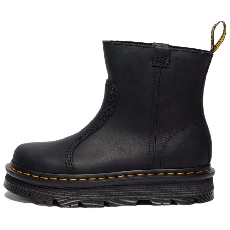 Dr. Martens ZEBZAG RIGGER Vintage Comfortable Ankle Boots Unisex Black