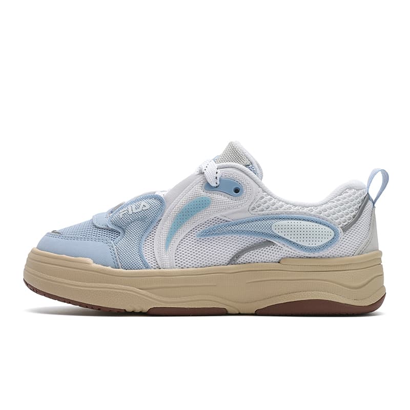 FILA VIBE Fashion Versatile Casual Comfortable Low-Top Skate Shoes Women's Blue Grey