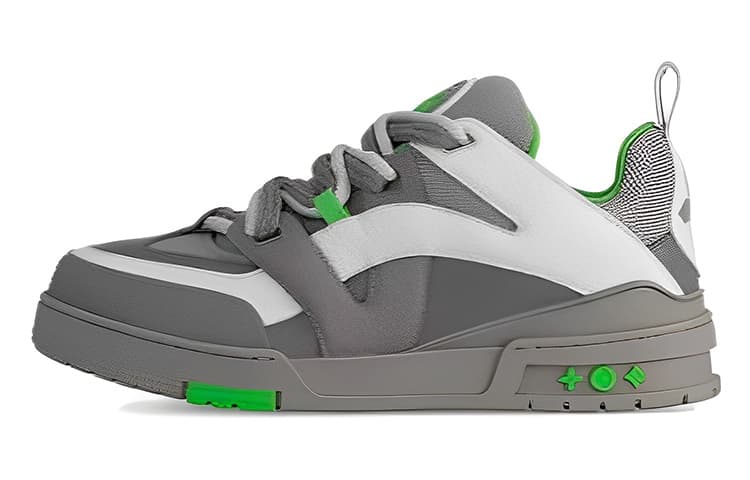 LOUIS VUITTON Lv Skate Sneaker Grey Green