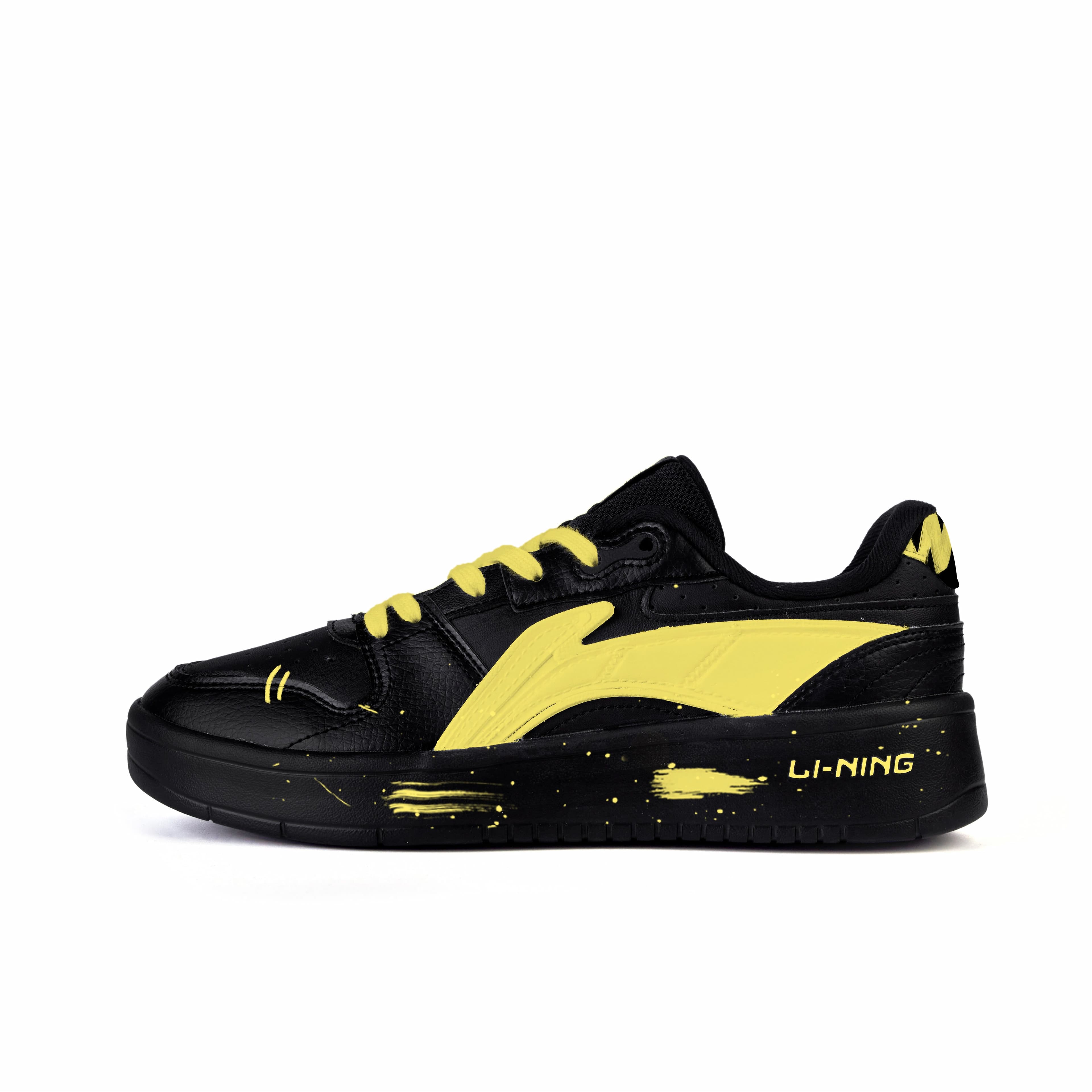 LINING Skateboard Shoes Men Low-Top Yellow