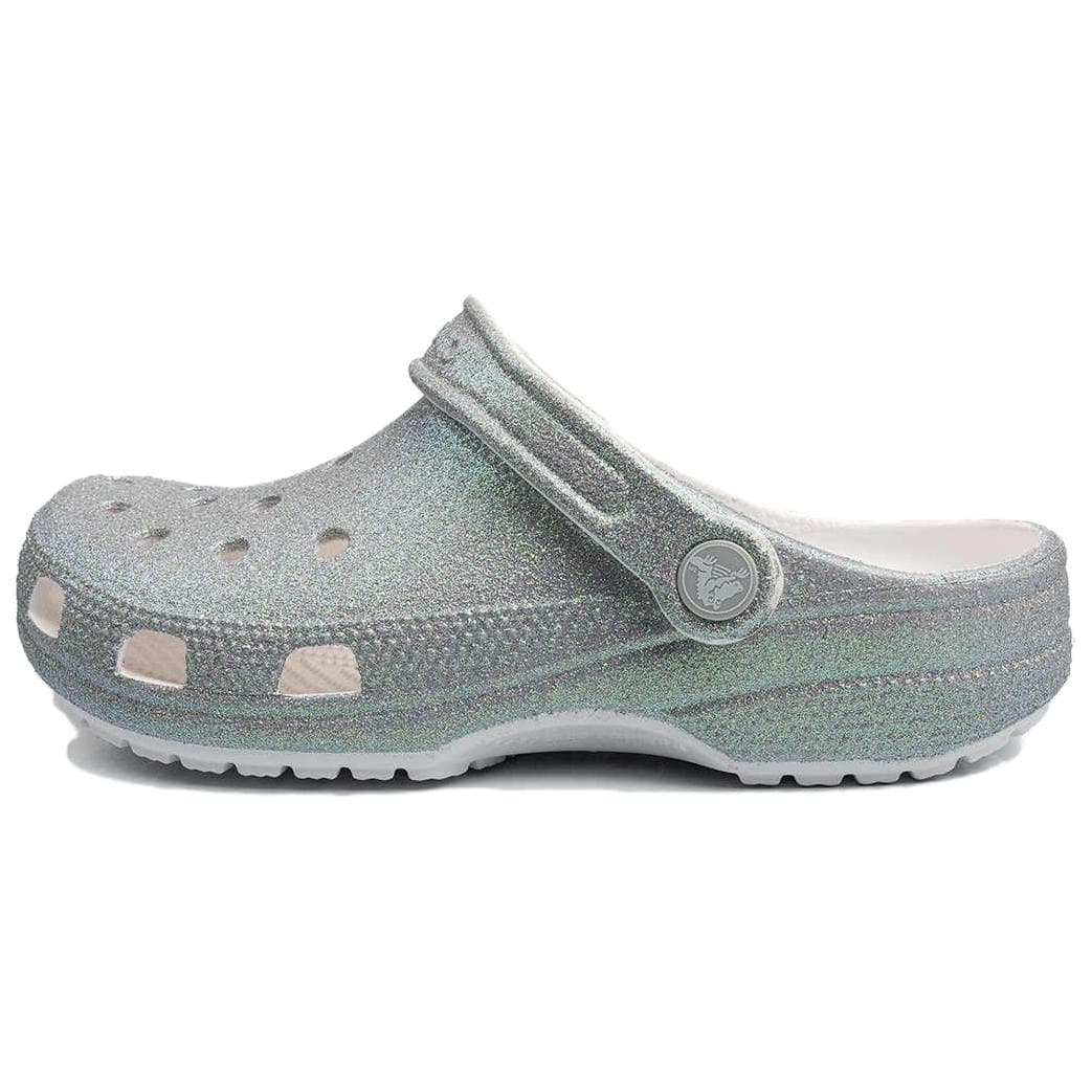 Crocs Clog Simple Comfortable Clogs Unisex Silver Green