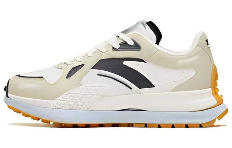 ANTA Champion Series Running Shoes Women's Low-Top Ivory White/Oatmeal White/Smoke Gray
