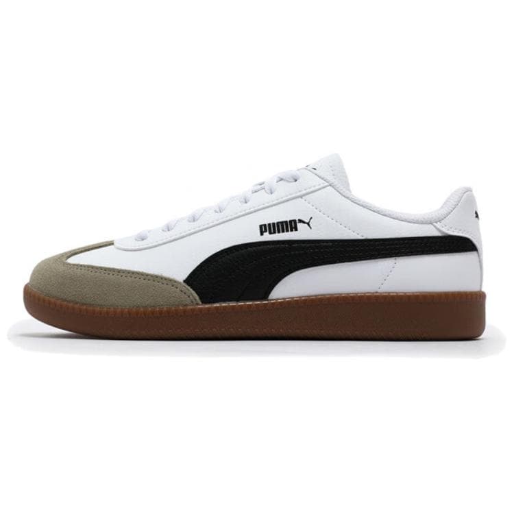 PUMA Anti-Slip Wear-Resistant Low-Top Skateboard Shoes Unisex White Black Brown