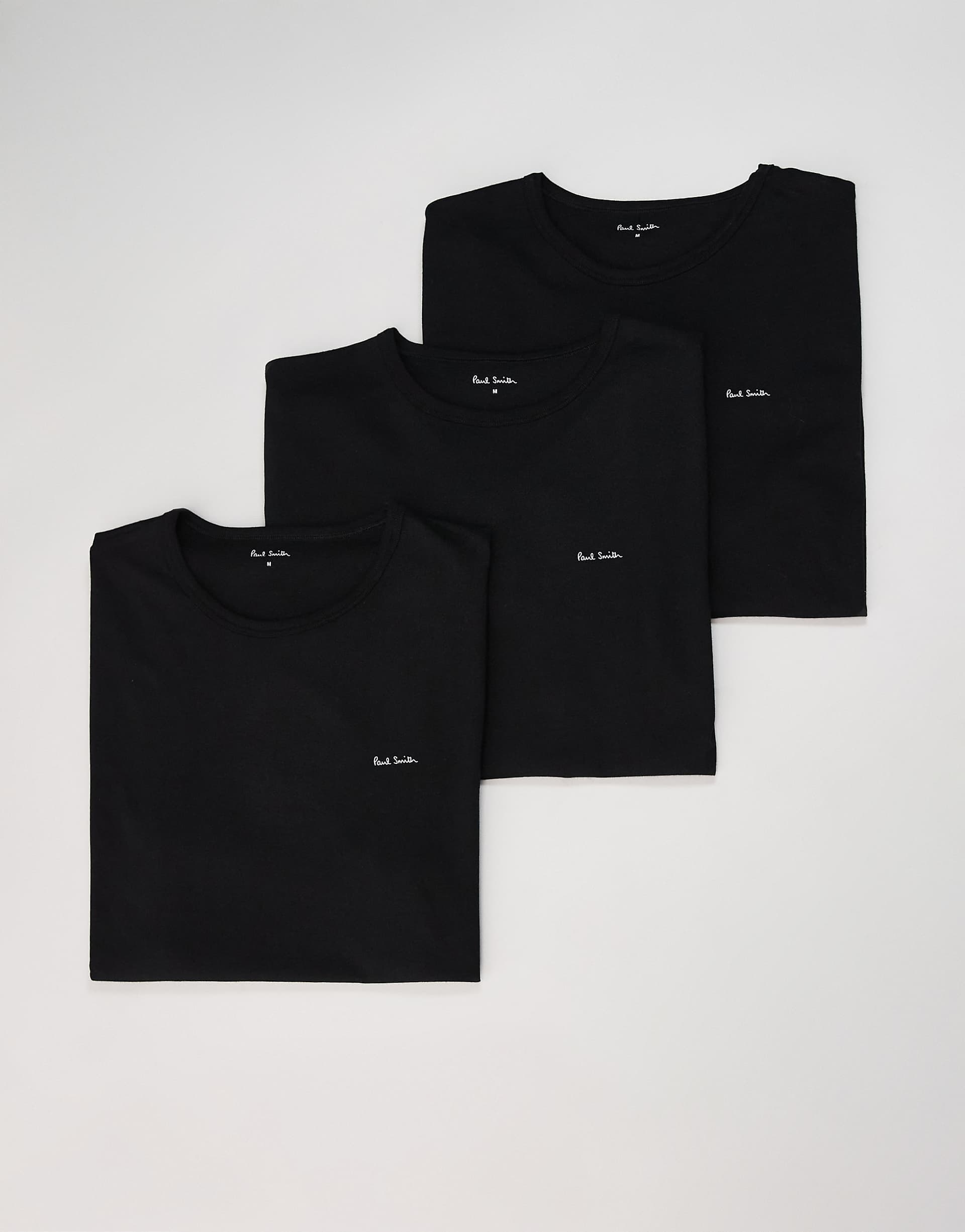 PS Paul Smith 3 pack regular T-shirts in black