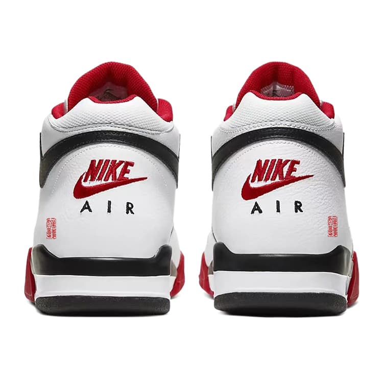 Nike Flight Legacy Vintage Basketball Shoes Unisex Mid-Top Red White