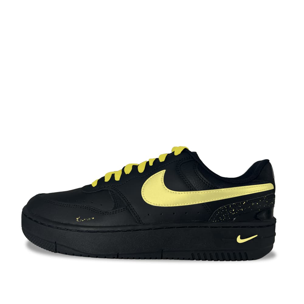 Nike Gamma Force Yellow Lemon Trendy Fashion Versatile Daily Wear-Resistant Low-Top Skate Shoes Unisex Black