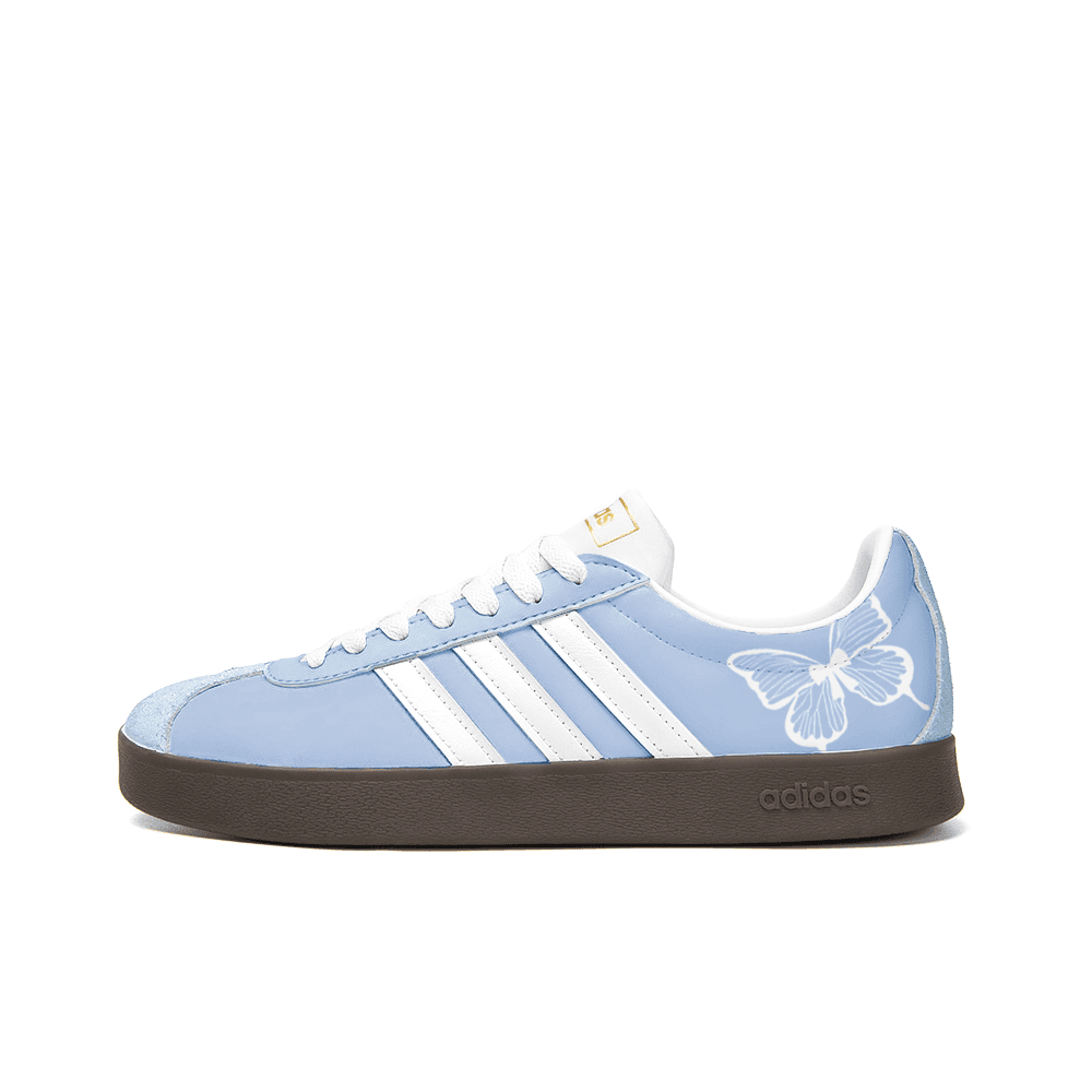 Adidas Neo VL Court 2.0 Skateboard Shoes Unisex Low-Top Light Blue