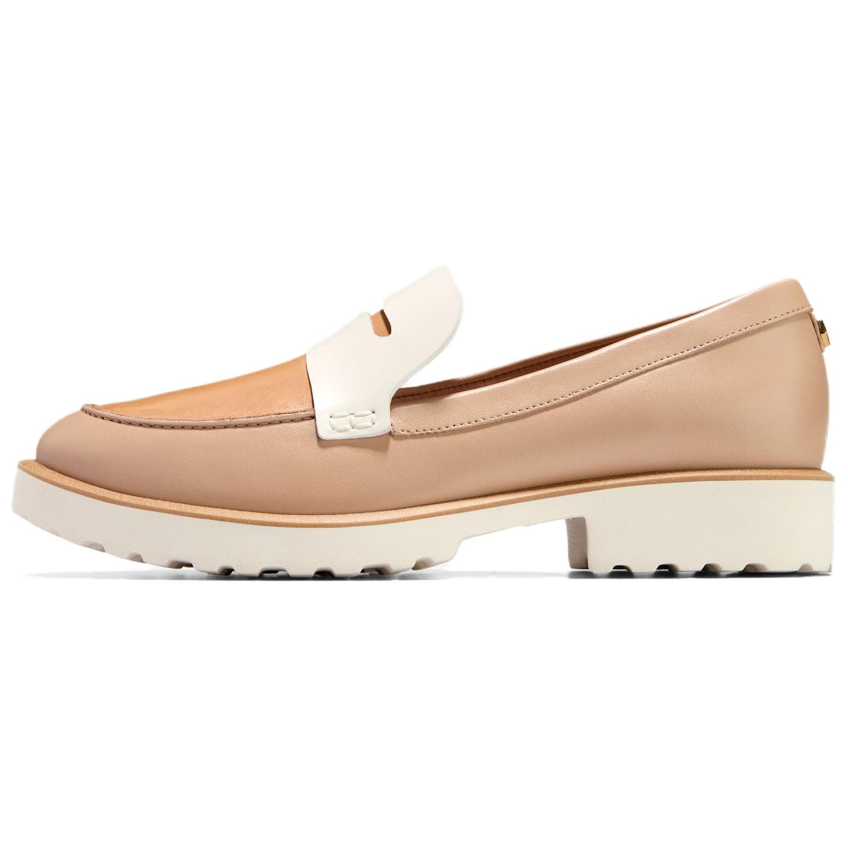 COLE HAAN Cow Leather Fashion Versatile Casual OTHER Series Loafers Women's Beige