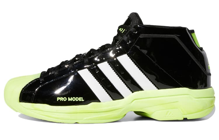 Adidas Pro Model 2G Shoes Black/White/Yellow
